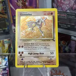 The Pokemon Company Hitmonlee Fossil 7/62 Holo Rare Unlimited Basic 60HP English - Image 1