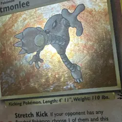 The Pokemon Company Hitmonlee Fossil 7/62 Holo Rare Unlimited Basic 60HP English - Image 4