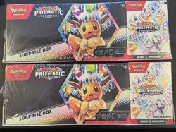 LOT OF 2 - Pokemon Prismatic Evolutions Surprise Box & Booster Bundle Sams Club - Image 1