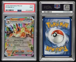 Flareon ex Pokemon Prismatic Evolutions PSA 9 MINT - Image 3