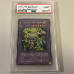 Elemental Hero Thunder Giant Yugioh 1st Edition PSA 10 Ultra Rare 2005 TLM-EN03 - Image 1