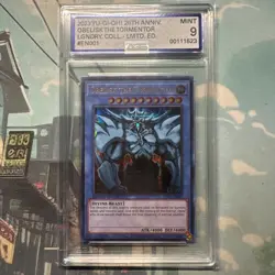 Yu-Gi-Oh! 2023 25th Anniversary Obelisk the Tormentor LC01-EN001 AGS 9 - Image 1