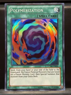 Yugioh LCYW-EN056 Polymerization – Super Rare Unlimited Edition - Image 1