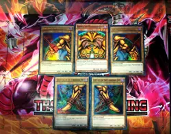 Complete Set Of Egyptian Exodia The Forbidden One & Additional 2 Exodia Necross - Image 1