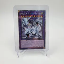 *** DRAGON MASTER MAGIA *** 1ST EDITION PLATINUM SECRET RARE RA04-EN055 YUGIOH! - Image 1