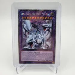 *** DRAGON MASTER MAGIA *** 1ST EDITION PLATINUM SECRET RARE RA04-EN055 YUGIOH! - Image 2