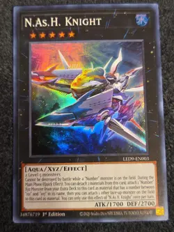 Yugioh! N.As.H. Knight - LED9-EN003 - Super Rare - 1st Edition Near Mint, Englis - Image 1