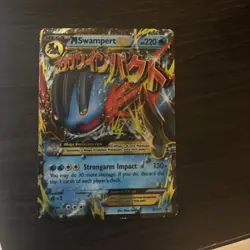 Pokemon MEGA M Swampert EX Ultra Rare XY87 Black Star Promo Holo TCG Card - Image 1