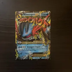 Pokemon MEGA M Swampert EX Ultra Rare XY87 Black Star Promo Holo TCG Card - Image 2