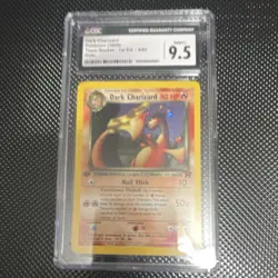 Dark Charizard Team Rocket 4/82 1st Edition Holo Rare CGC 9.5 Pokemon Card - Image 1
