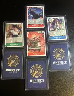 One Piece CCG Roronoa Zoro LEADER (7) Card Lot - Image 2