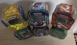 Pokemon TCG Tins Lot - 6 XY Tins EMPTY NO CARDS - Image 4
