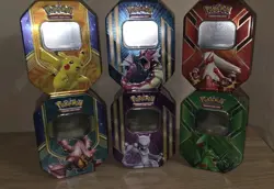 Pokemon TCG Tins Lot - 6 XY Tins EMPTY NO CARDS - Image 5
