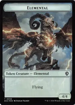 Elemental (0002) Elemental (0009) FOIL Double-Sided Token - Commander: Lorwyn - Image 2