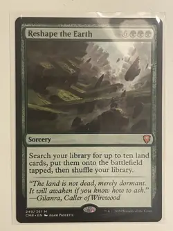 Magic the Gathering Reshape the Earth Commander Legends Regular Card - Image 1
