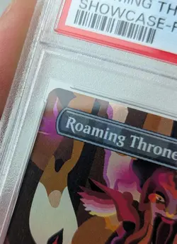 2023 MTG THE LOST CAVERNS OF IXALAN SHOWCASE-FOIL #344 ROAMING THRONE PSA 7 - Image 5
