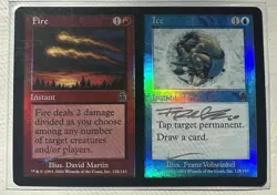 Fire & Ice Apocalypse Foil MTG Signed By Franz Vohwinkel Rare And Vintage L@@K! - Image 3