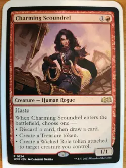 Charming Scoundrel NM Wilds of Eldraine MTG FREE SHIPPING - Image 1