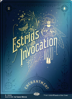 MTG Magic The Gathering SLD Secret Lair Drop Poster Foil 1325 Estrids Invocation - Image 1