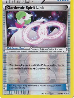 GARDEVOIR SPIRIT LINK 130/160 REVERSE HOLO POKEMON PRIMAL CLASH - Image 1