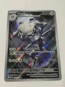 Steelix 150/132 Mega Evolution Illustration Rare Holo Pokemon TCG NM+ - Image 1