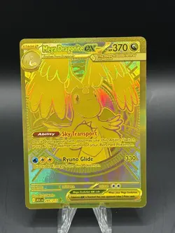 Pokemon TCG Ascended Heroes Mega Dragonite Ex Gold Hyper Rare 295/217 Near Mint - Image 1