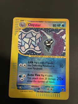 Pokemon TCG Cloyster Expedition 8/165 Reverse Holo Holo Rare - Image 1