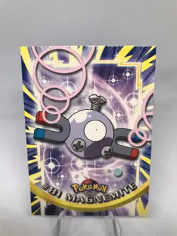 MAGNEMITE #81 2000 Pokemon [Non-Holo] Topps Blue Logo 1st Ed TV Animation - Image 1