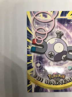MAGNEMITE #81 2000 Pokemon [Non-Holo] Topps Blue Logo 1st Ed TV Animation - Image 4