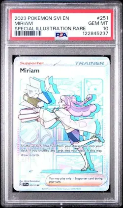 PSA 10 Miriam 251/191 Pokemon Scarlet Violet Base Set Special Illustration Rare - Image 1