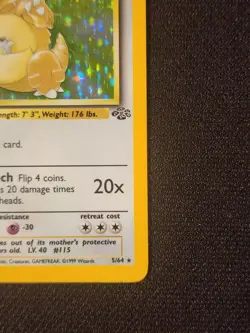 Pokemon TCG Kangaskhan Jungle Set - 5/64 Holo Unlimited Holo Rare - Image 3