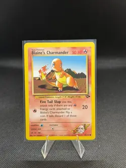 Pokemon TCG Gym Challenge Blaine’s Charmander #60/132 Unlimited Vintage 1999 LP - Image 1