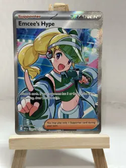 Emcee's Hype - 220/182 - Pokemon Destined Rivals Ultra Rare NM - Image 1
