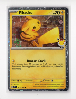 Pokemon TCG Stamped 2026 Pokemon Day 30 Promo Pikachu 051/162 NM - Image 1
