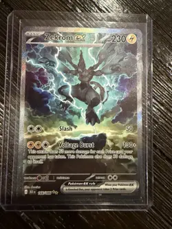 Pokemon Zekrom Ex EX Special Illustration Rare Holo Sv: Black Bolt 166/086 230HP - Image 1