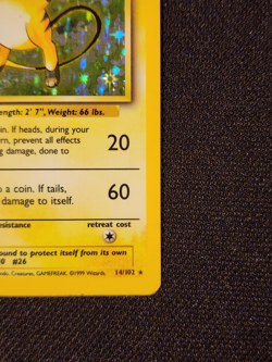 Raichu Holo Rare 14/102 Base Set Unlimited Edition Pokemon TCG - WOTC - See pics - Image 3