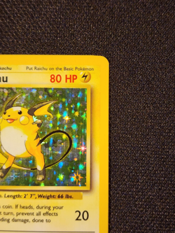 Raichu Holo Rare 14/102 Base Set Unlimited Edition Pokemon TCG - WOTC - See pics - Image 4