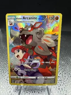 Pokemon TCG Hisuian Arcanine TG08/TG30 SWSH Lost Origin Trainer Gallery - Image 1