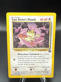 Pokemon - Black Star Promo - Team Rocket's Meowth - #18 - Image 1