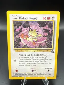 Pokemon - Black Star Promo - Team Rocket's Meowth - #18 - Image 2