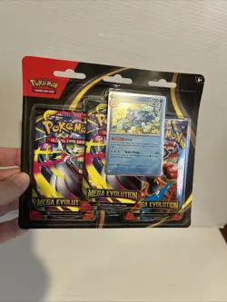 2x Pokemon: Mega Evolution 3 Pack Blister Psyduck & Golduck Promo's TCG - Image 2