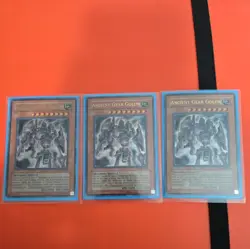 3x Yugioh! Ancient Gear Golem TLM-EN006 Ultra Rare Unlimited NM - Image 1