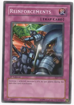 Reinforcements 1st Edition Common SDP-042 Yu-Gi-Oh Lightly Played - Image 1