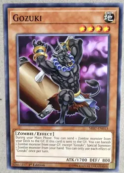 Gozuki - SP - Yu-Gi-Oh! - SR07-EN013 - 1st Ed. - NM - Free Shipping - Image 1