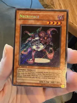 Necroface GLAS-EN090 Secret Rare 1st Edition Yu-Gi-Oh! - Image 1
