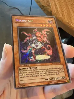 Necroface GLAS-EN090 Secret Rare 1st Edition Yu-Gi-Oh! - Image 2
