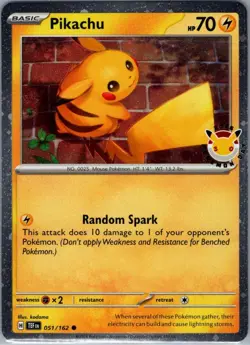 Pikachu (Pokemon Day 2026) 051/162 - Pokemon Card - NM - Image 1