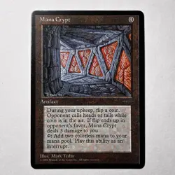 MANA CRYPT - Play Test Card - High Quality Printing - Image 1