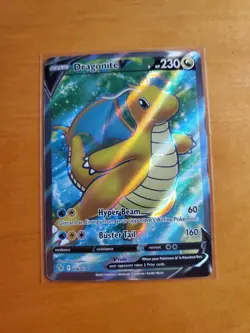 Pokemon TCG Dragonite v Full Art Holo Ultra Rare Card Pokemon Go 076/078 - Image 1