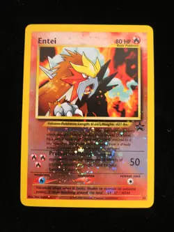 Pokemon Entei Reverse Holo Black Star Promo 34 NM Card English - Image 1